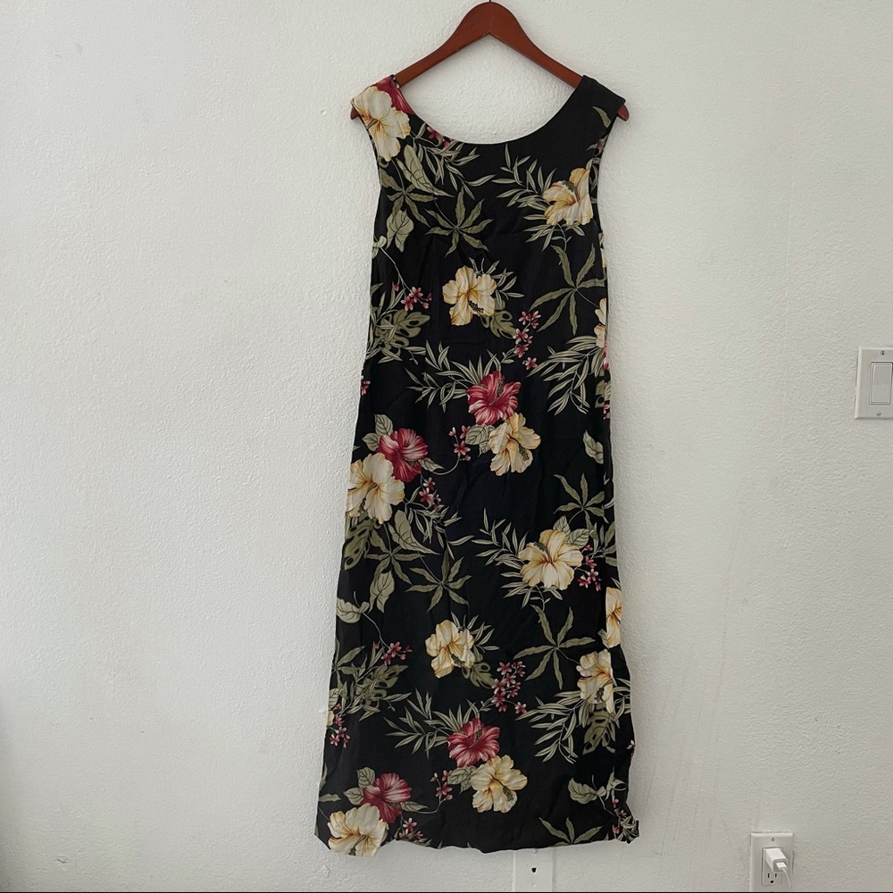 Silk Aloha Print Dress